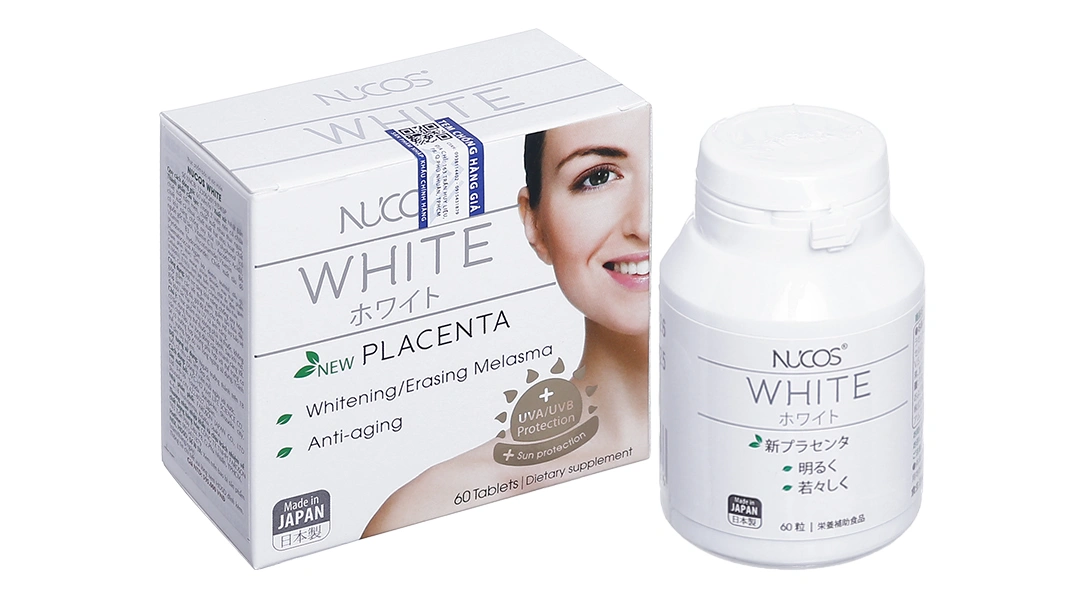 Combo 2 hộp Thực phẩm bảo vệ sức khỏe Nucos White - 1